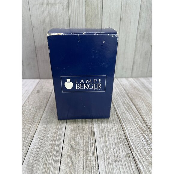 Vtg Lampe Berger Paris Catalytic Oil Fragrance Lamp Frosted Glass Blue 5.25" T - Picture 10 of 13